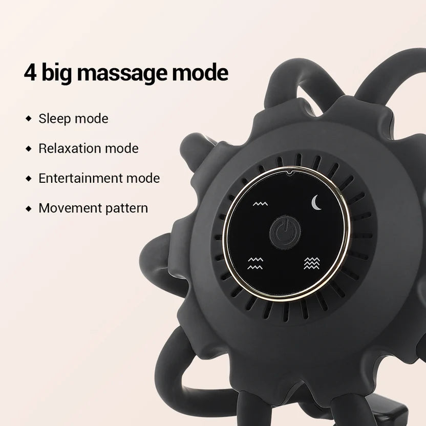 Smart Bluetooth Octopus Multi-dimensional Vibration Head Massager