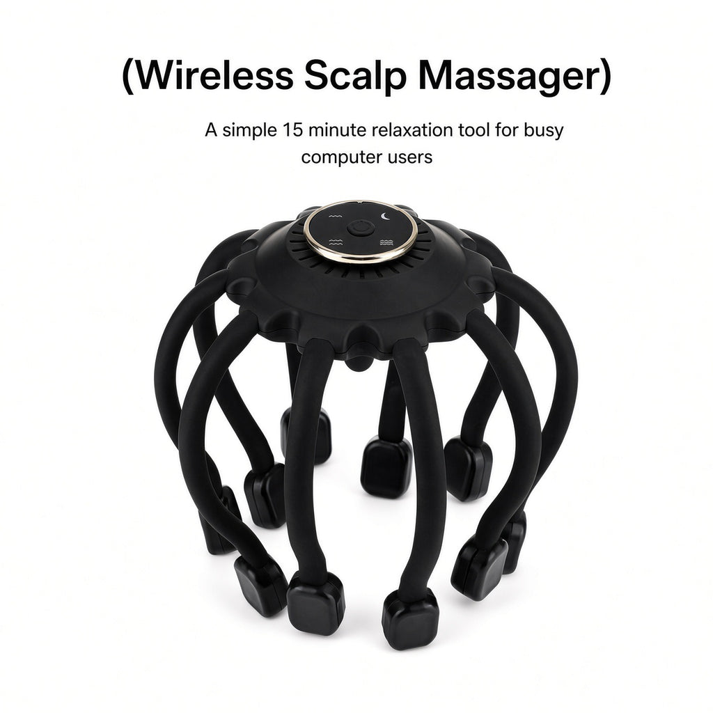 Smart Bluetooth Octopus Multi-dimensional Vibration Head Massager