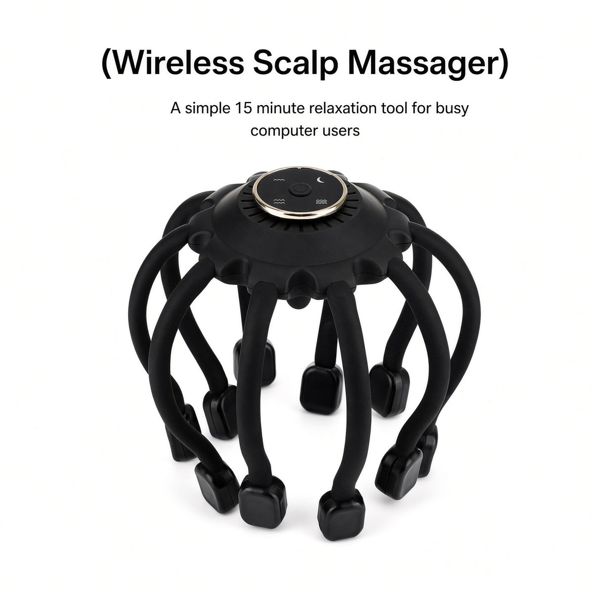 Smart Bluetooth Octopus Multi-dimensional Vibration Head Massager