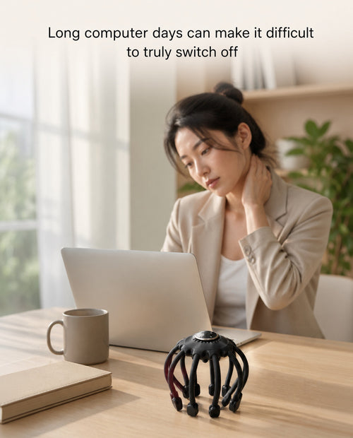 Smart Bluetooth Octopus Multi-dimensional Vibration Head Massager