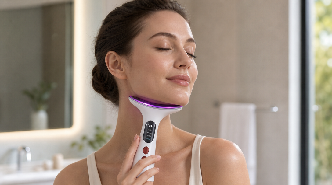 EMS Color Light Neck & Face Beauty Apparatus